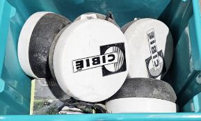 Set of four French Cibie rally car spotlights, another Oscar+ and a viewer (1 box)