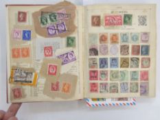 GB, Br Empire & World: Red ‘Improved’ album of mint & used definitives, commemoratives, officials
