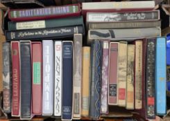 Folio society, all within their slip cases to include:- Siegfried Sassoon, Patrick Leigh Fermor,