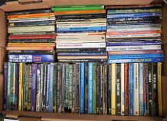 Four boxes of Pan, Corgi, Sphere and other science fiction and fantasy paperback books, various