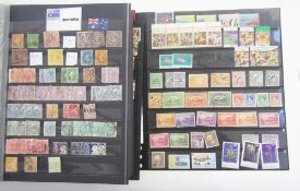 Stamps of Australia: Large red stock-book of Australia, its states and a few of its dependencies,
