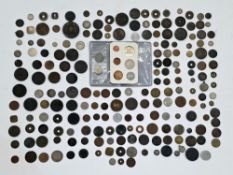 Large quantity of world coins including attractive Druid token, 10 and 20 kopecks, (3) 1865 Napoleon