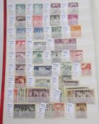 Stamps of Poland: Large red 60%-filled Leuchtturm stock-book of mint & used definitives and