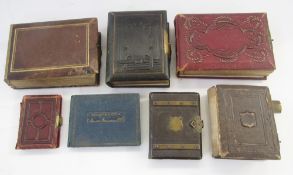 Seven Victorian and later photograph albums, some smaller, including snapshot album, 1940's with