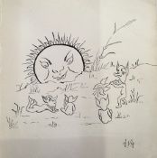 Handwritten and illustrated story book, named Lora Victoise Greet, titled 'Original Pictures in