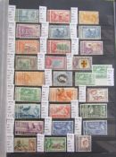 British Empire & Commonwealth Stamps: Large stock-book of P to S countries and colonies, QV-QEII,