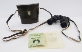 Pair of Habicht Swarovski Optik K.G. binoculars, 10 x 40, numbered 126657, with guarantee, cased.
