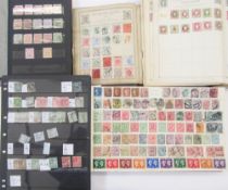 World Stamps: Blue crate full of 11 albums/stock books and sleeve of loose sheets including 2