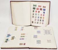 13 stamp albums, mainly modern British, Israeli, World and Commonwealth and three empty stamp
