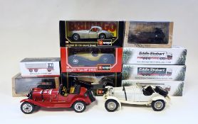 Quantity of boxed dicast models to include Burago 1/24 scale 1508 Jaguar XK 120 Coupe (1948)