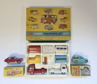 Three boxed Corgi Toys diecast models to include Gift set No.24 Constructor Set (missing milk