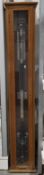 20th century Griffin & George Ltd cased scientific stick barometer, in glazed wooden case, bearing