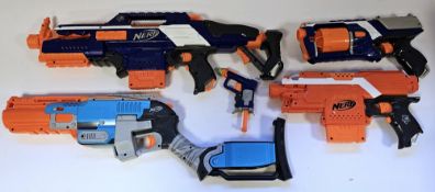 Quantity of Nerf guns to include Rapidstrike CS-18, Sledgefire, Slidestrike, Stryfe, Slingfire,