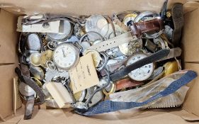 Watches and parts, including Smith's, Oris, Avia and many others, together with various parts