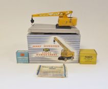 Dinky Supertoys No.971 Coles Mobile crane together with No.13978 one dozen tyres (half full), No.764