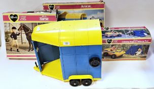 Four vintage boxed Sindy toys to include No.44542 Camping Buggy & Foldaway Tent, No.44569 Horse,