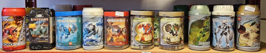 Quantity of boxed Lego Technic and Bionicle's mostly built to include 8510 Lava Robo Riders (