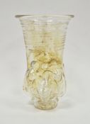 Frankish-style 'russelbecher' or 'claw' beaker, possibly by James Powell & Sons Whitefriars, circa