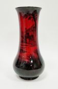 Royal Doulton flambe baluster vase, printed black factory marks, impressed shape no. 7207, decorated