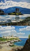 G. Gosztonyi (20th century) Oil on canvas View of Eilean Donan Castle, signed and dated 1990 lower