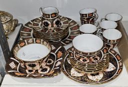 Royal Crown Derby bone china composite imari pattern part tea-service and other wares, circa 1900