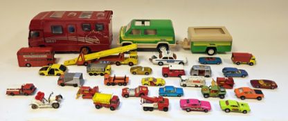 Playworn diecast models to inlcude Tri-ang, Matchbox, Corgi, etc