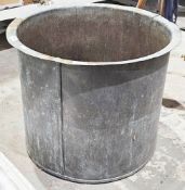 Late 19th / early 20th century large copper boiling pot, later converted to a planter with holes