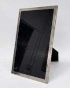 Elizabeth II silver photograph frame of rectangular form, hallmarked Birmingham 1971 by Sanders