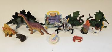 Children's toys to include Duplo, Playmobil, Dolls House furniture, dinosaurs and animals, wooden