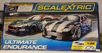 Scalextric Aston Martin DBR9 v Jaguar XKRS Ultimate Endurance boxed set