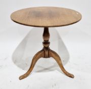 In the manner of Titchmarsh & Goodwin oak pedestal table in the 18th century style, having a