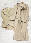 Collection of World War II uniforms and other items including RAF Mk VIII flying goggles, Sam