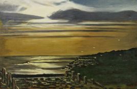 G. Gosztonyi (20th century) Oil on canvas Evening coastal scene, signed and dated 1991 lower