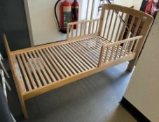 John Lewis ' Anna ' beechwood toddler bed, 80cm high x 146cm long x 77cm wide