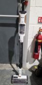 Shark Detect Pro auto empty cordless vacuum cleaner with power cable, 111cm high