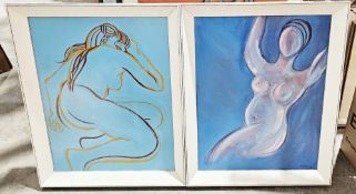 Barbara Aitchison (Contemporary) Collection of ten modern oil paintings on canvas including