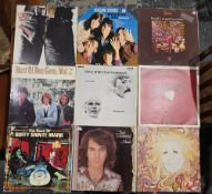 Small collection of vinyl LPs to include The Rolling Stones, Joan Baez, The Faces, Buffy Sainte-
