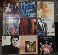Eclectic mix of vinyl LPs including artists such as Transvision Vamp, The Nice, Joni Mitchell (