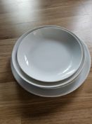 Quantity Denby Baroque dinnerware to include four dinner plates, four pasta bowls, side plate and