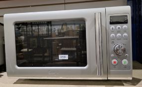Sage SM0650 microwave oven in brushed stainless steel