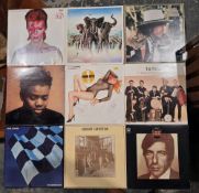 Over 60 interesting and varied vinyl LPs including artists such as David Bowie, Leonard Cohen (