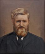 Early 20th century Oil on canvas Portrait of David Crozier, c.1901, unsigned 30.5cm x 25.5cm