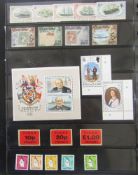 Stamps of Falkland Islands & Dependencies: Two black folders of mint and used, QV-QEII,