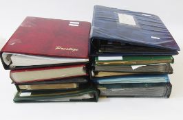 GB, British Empire/Commonwealth & European stamps: Muddled 11 stock-book/folder mint and used