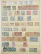 Stamps of Italy: Stock-book and album of definitives from first 1862 issue on, commemoratives,