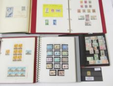 British Empire/ Commonwealth stamps: Four albums+stock-book of mint & used, QV-QEII, including sets,