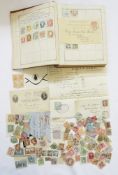 World stamps: Old Oppen’s world album with used line engraved 1d Black and other early issues of