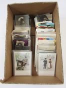 Quantity of Valentines Mabel Lucie Atwell postcards, humorous to include examples by Quip, Davo