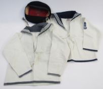 Royal Navy HMS Edgar a complete boy's naval uniform, many labelled Rowe Sailor Suits Bond Street