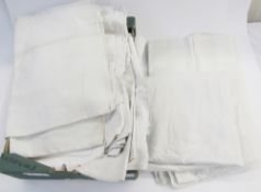 A large quantity of linen sheets (1 box)